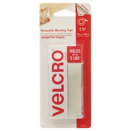 VELCRO BRAND cloth hook and eye USA Consumer Products 221387 18 x 0.75 in. Cloth Hook Eye Mounting Tape 221387